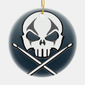 Heavy Metal Ornament Rock & Roll Drummer Custom (Voorkant)