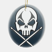 Heavy Metal Ornament Rock & Roll Drummer Custom (Links)