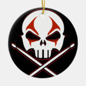 Heavy Metal Ornament Rock & Roll Drummer Custom (Voorkant)