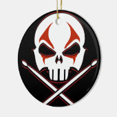 Heavy Metal Ornament Rock & Roll Drummer Custom (Links)