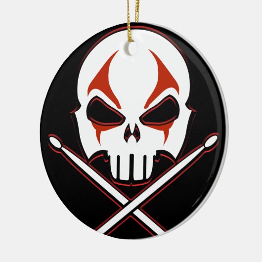 Heavy Metal Ornament Rock & Roll Drummer Custom (Links)