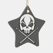 Heavy Metal Ornament Rock & Roll Drummer Custom (Rechts)