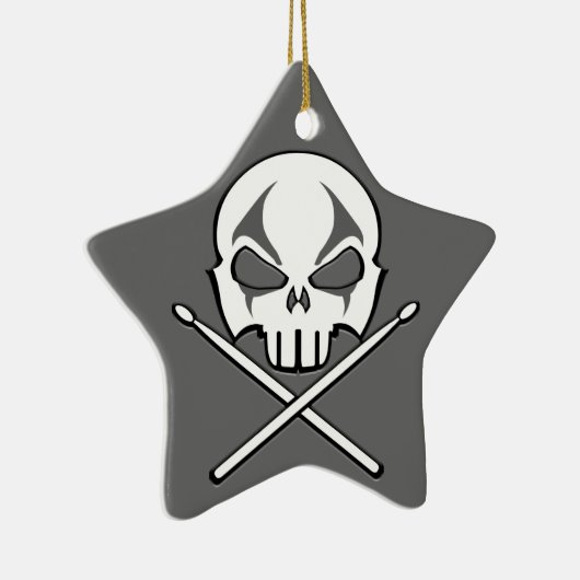 Heavy Metal Ornament Rock & Roll Drummer Custom (Rechts)