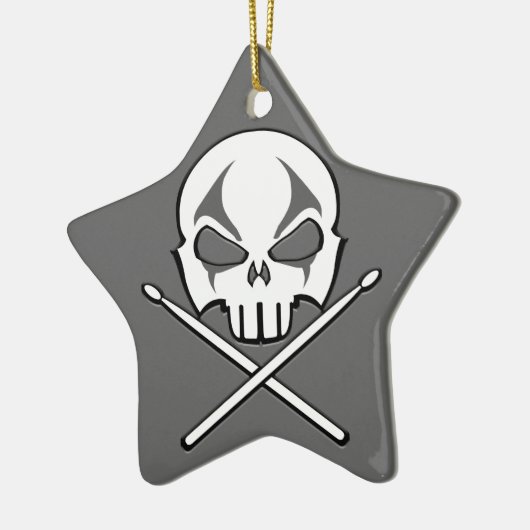 Heavy Metal Ornament Rock & Roll Drummer Custom (Links)