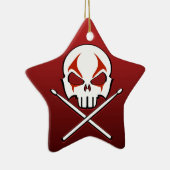 Heavy Metal Ornament Rock & Roll Drummer Custom (Rechts)
