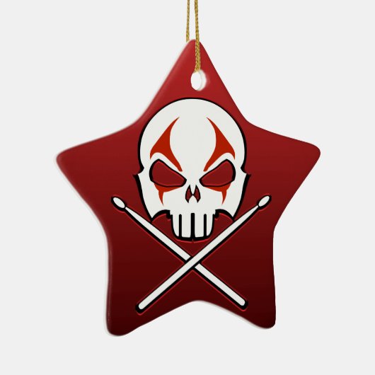 Heavy Metal Ornament Rock & Roll Drummer Custom (Rechts)