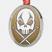 Heavy Metal Ornament Rock & Roll Drummer Ornament (Links)