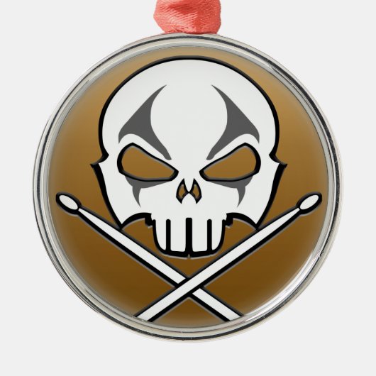 Heavy Metal Ornament Rock & Roll Drummer Ornament (Voorkant)