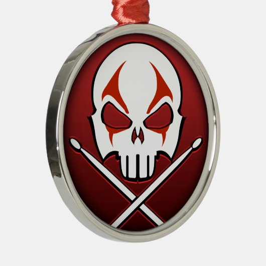Heavy Metal Ornament Rock & Roll Drummer Ornament (Rechts)