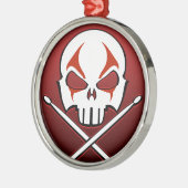 Heavy Metal Ornament Rock & Roll Drummer Ornament (Links)