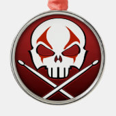 Heavy Metal Ornament Rock & Roll Drummer Ornament (Voorkant)