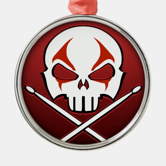 Heavy Metal Ornament Rock & Roll Drummer Ornament (Voorkant)