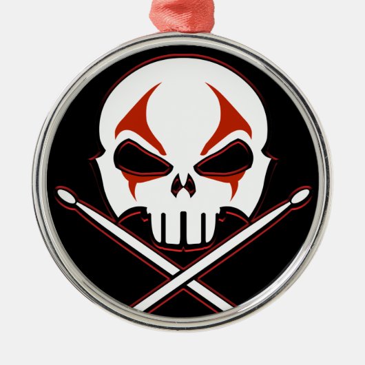 Heavy Metal Ornament Rock & Roll Drummer Ornament (Voorkant)