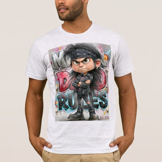 Heavy Metal Papa Regels T-shirt (Voorkant)