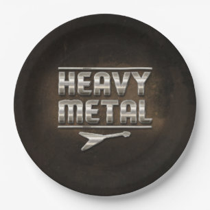 "Heavy metal" Papieren Bordje