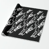 Heavy metal, punk en rockmuziek Wrapping Paper Cadeaupapier (Uitgerold)