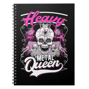 Heavy Metal Queen Rock en Roll Girl Notitieboek