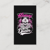 Heavy Metal Queen Rock en Roll Girl Visitekaartje (Voorkant)