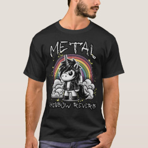Heavy Metal Rainbow Reverb Kawaii esthetische anim T-shirt
