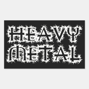 Heavy Metal Rechthoekige Sticker