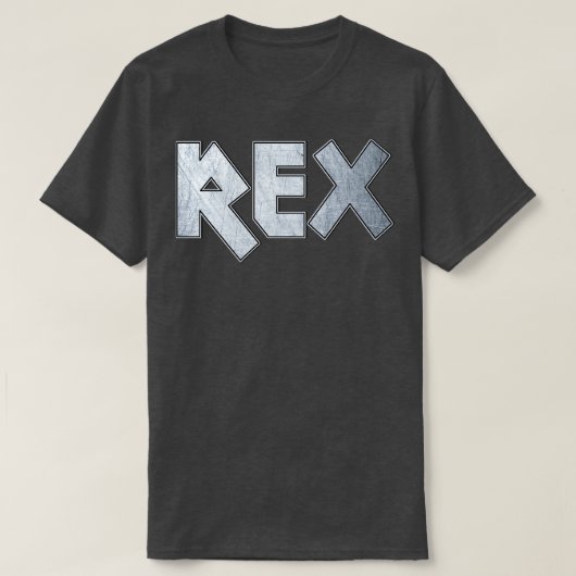 Heavy metal Rex T-shirt (Design voorkant)