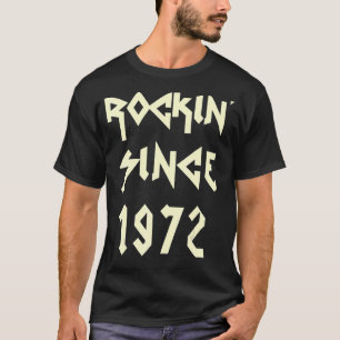 Heavy Metal Rock Music Fan Rockin' sinds 1972 50th T-shirt