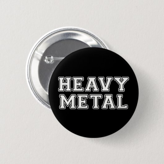 Heavy Metal Ronde Button 5,7 Cm (Voorkant /achterkant)