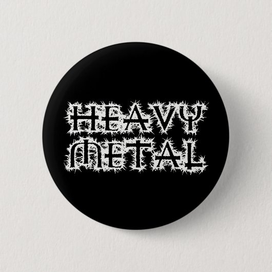 Heavy Metal Ronde Button 5,7 Cm (Voorkant)