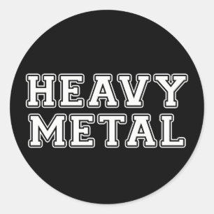 Heavy Metal Ronde Sticker