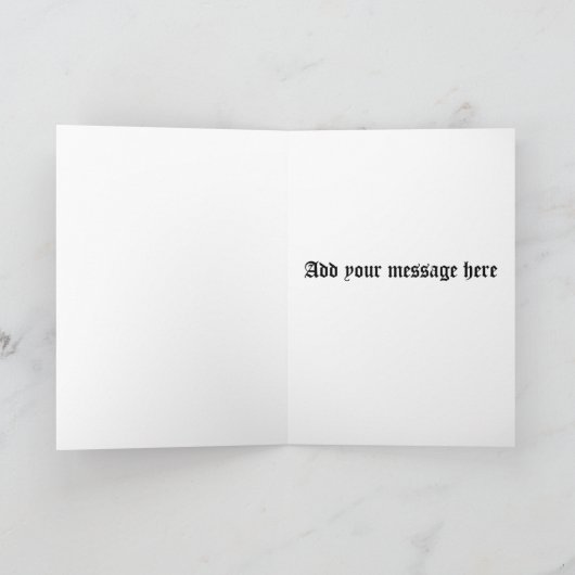 Heavy Metal Santa Kaart (Binnen)