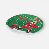 Heavy Metal Santa Papieren Bordje (Gekanteld)