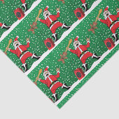 Heavy Metal Santa Tissuepapier (Detail)