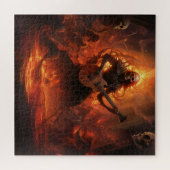 Heavy metal skelet puzzel legpuzzel (Horizontaal)