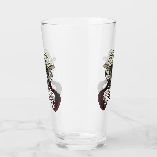 Heavy Metal Skull Guiters Glas (Rechts)