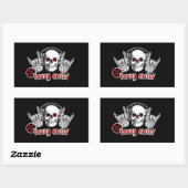 HEAVY METAL SKULL STICKERS (Vel)