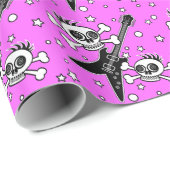 Heavy Metal Skulls Cadeaupapier (Rol Hoek)