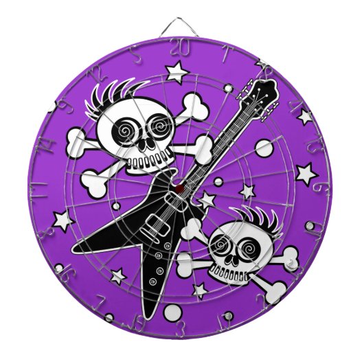 Heavy Metal Skulls Dartbord (Voorkant)