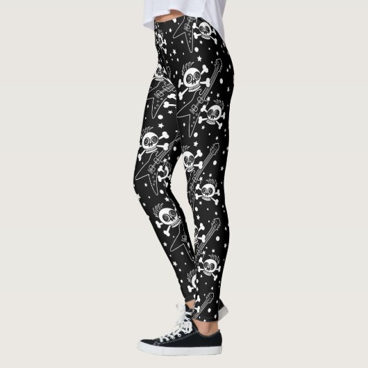 Heavy Metal Skulls Leggings (Links)