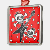 Heavy Metal Skulls Metalen Ornament (Links)