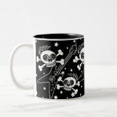 Heavy Metal Skulls Tweekleurige Koffiemok (Links)
