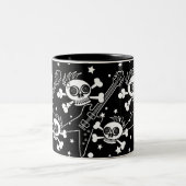 Heavy Metal Skulls Tweekleurige Koffiemok (Center)