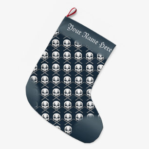 Heavy Metal Stocking Rock & Roll Drummer Custom Grote Kerstsok