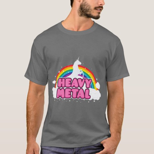 Heavy Metal Unicorn friend T-shirt (Voorkant)