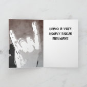 Heavy Metal Verjaardag Kaart (Binnen)