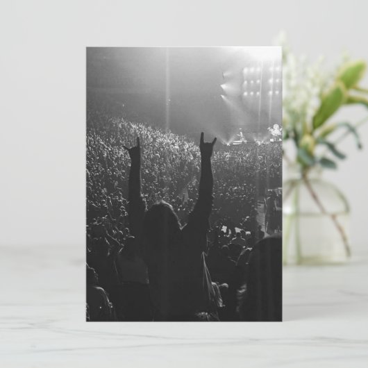 Heavy Metal verjaardagskaart (Staand voorkant)