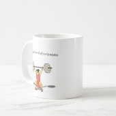 Heavy metal vrouw (squat) koffiemok (Voorkant links)