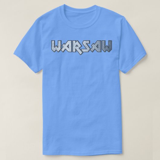 Heavy metal Warschau T-shirt (Design voorkant)