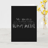 Heavy metal-Wenskaart Kaart (Gele Bloem)