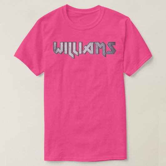 Heavy metal Williams T-shirt (Design voorkant)