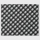 Heavy Metal Wrapping Paper Rock Drummer Gift Paper Cadeaupapier (Vlak)